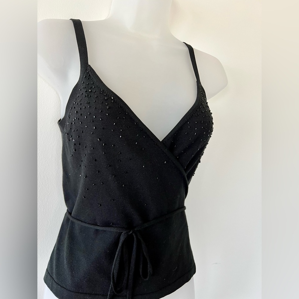 Gruppo Americano Collection silk, beaded sweater